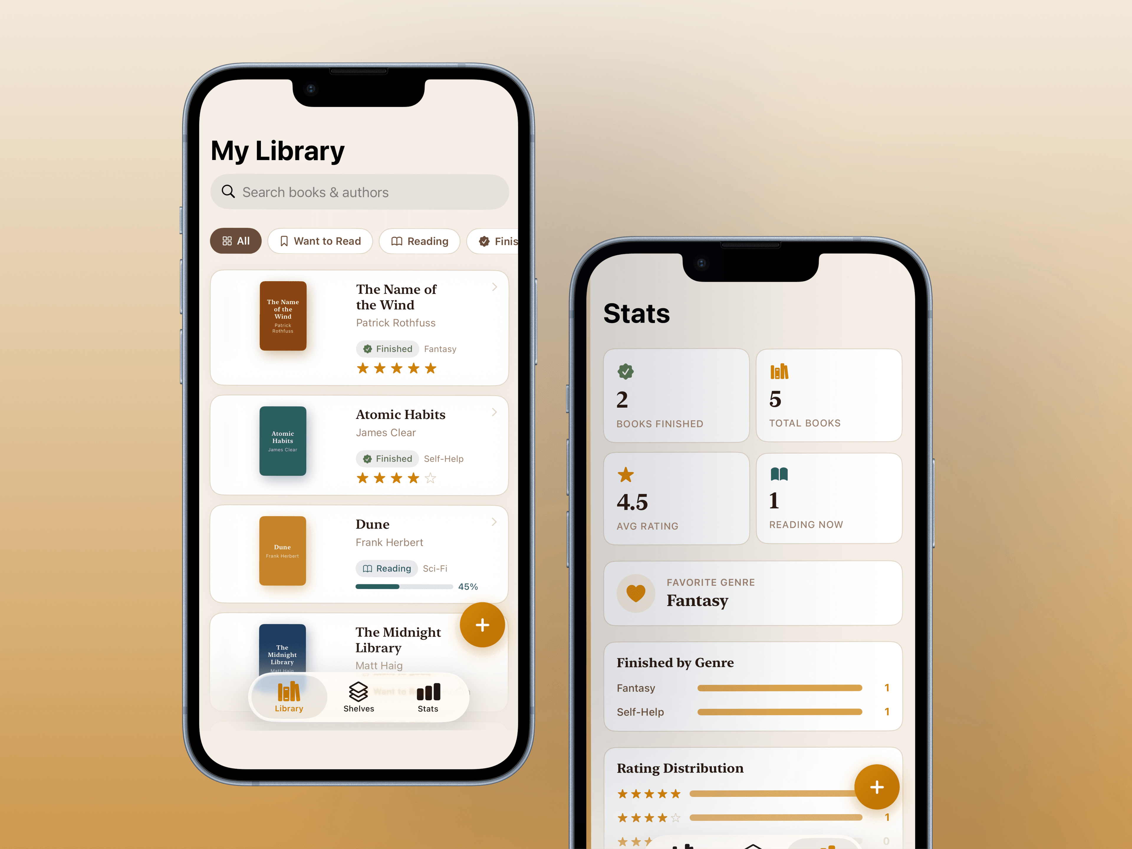 BookTracker mockup