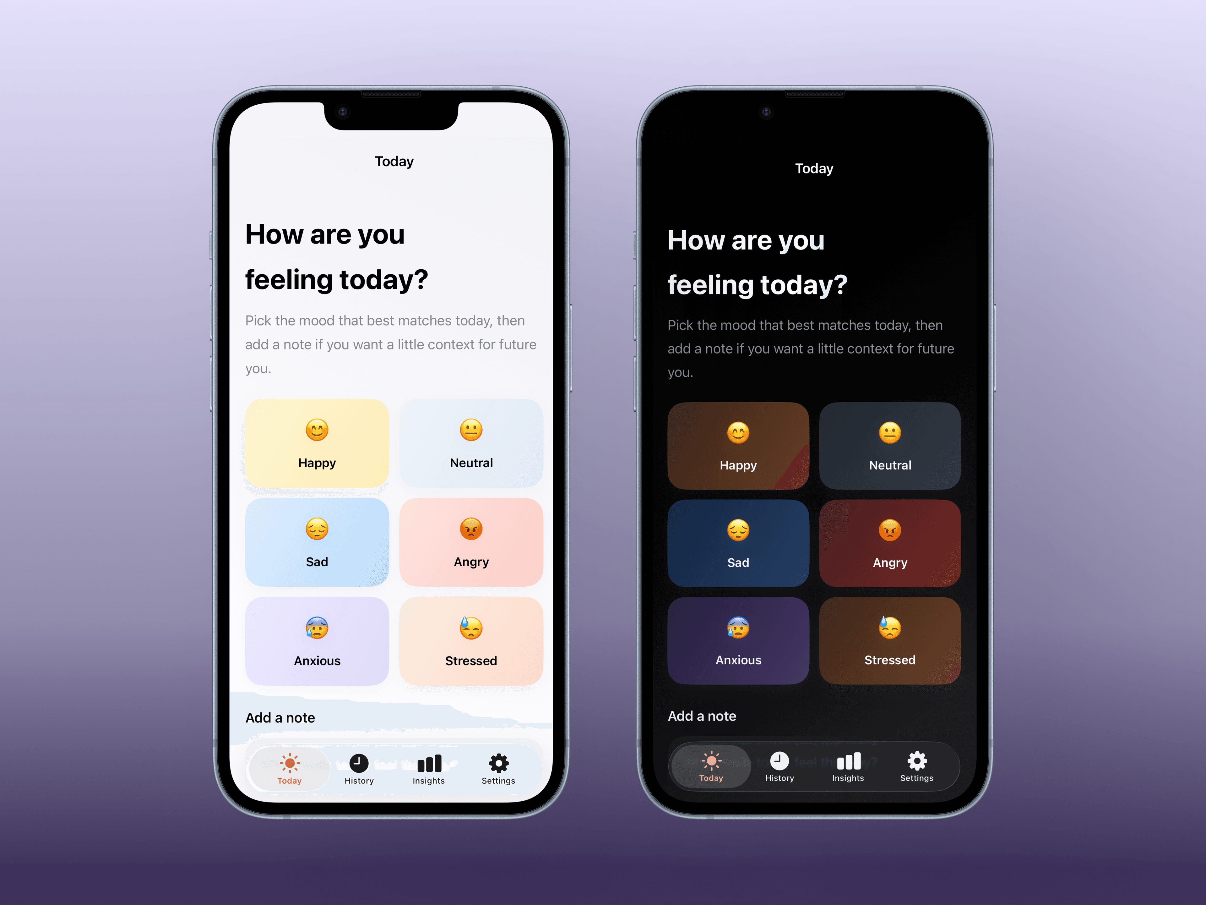 Mood Journal mockup